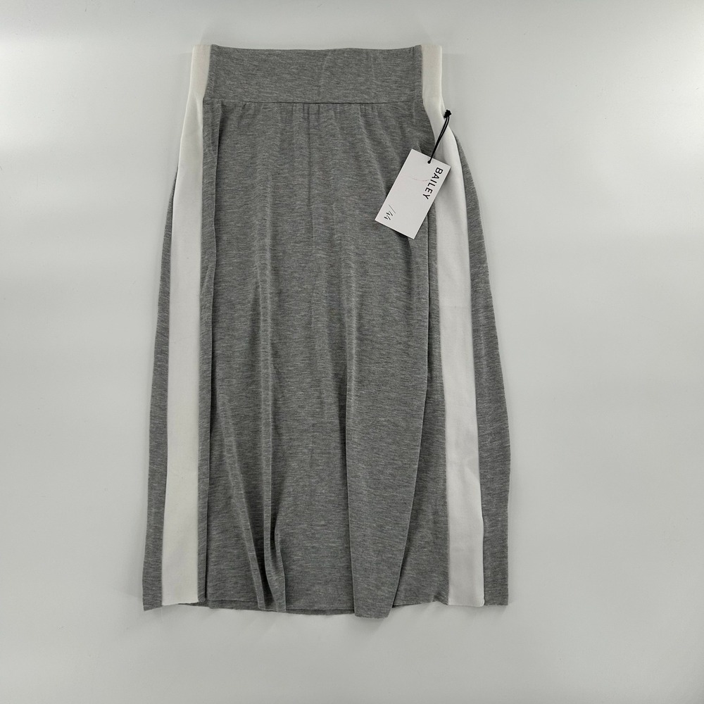Bailey 44‎ Womens Finish Line Skirt Size XS Gray Athleisure Comfort Gray Wht NWT